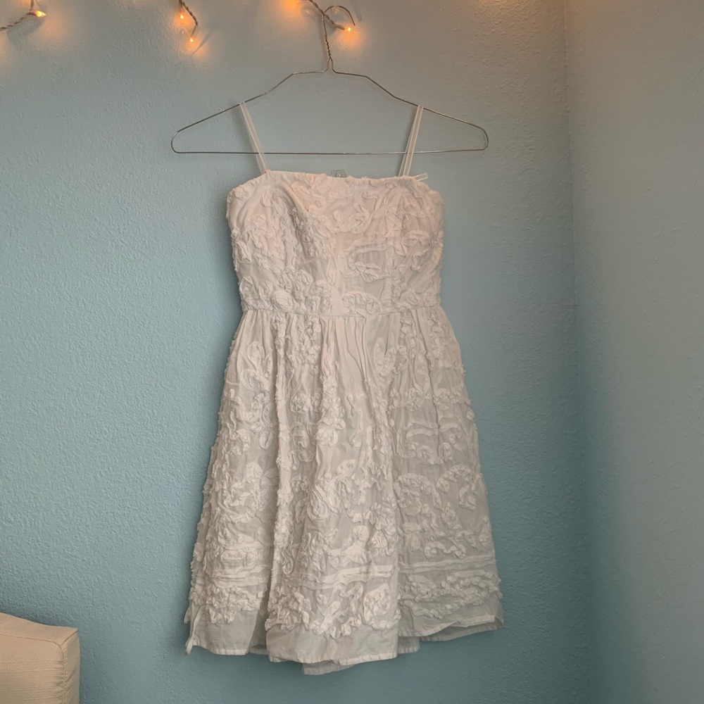 White floral dress